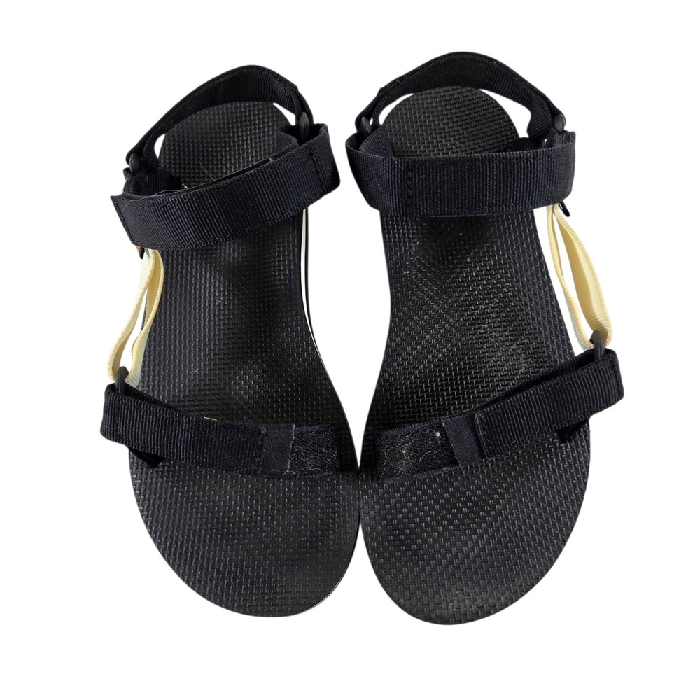 Teva Midform Universal Black White Platform Sandals 1090969 Womens 8